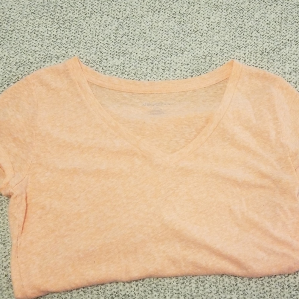 Orange v-neck